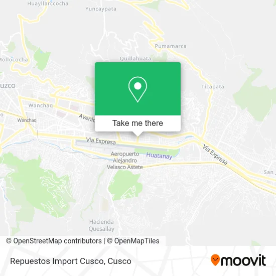 Repuestos Import Cusco map