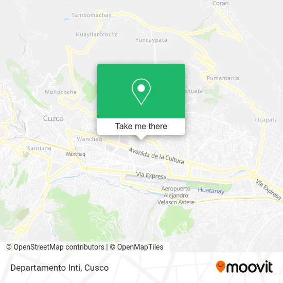 Departamento Inti map