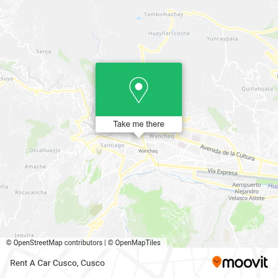 Rent A Car Cusco map