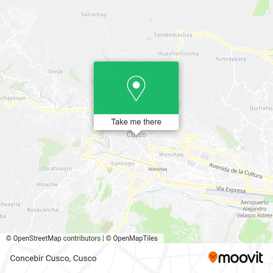 Concebir Cusco map