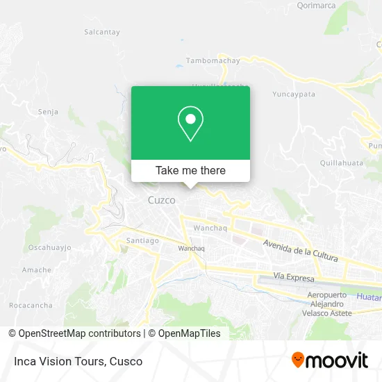 Inca Vision Tours map