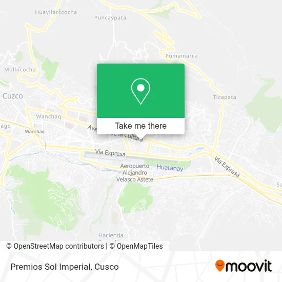 Premios Sol Imperial map