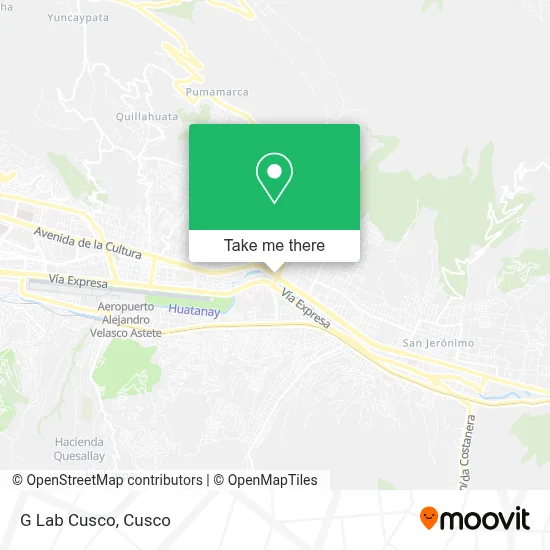 G Lab Cusco map