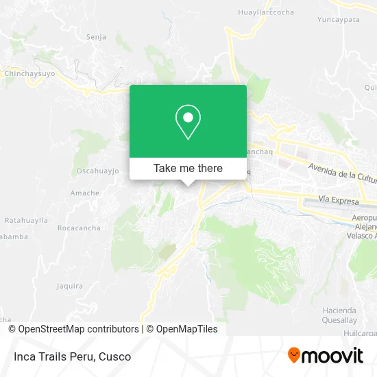Inca Trails Peru map