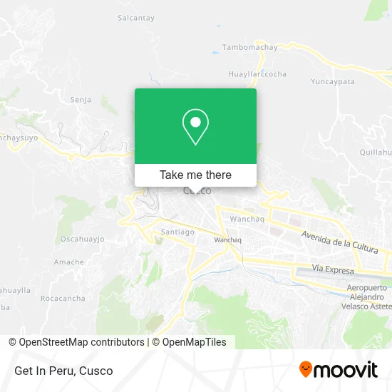 Get In Peru map