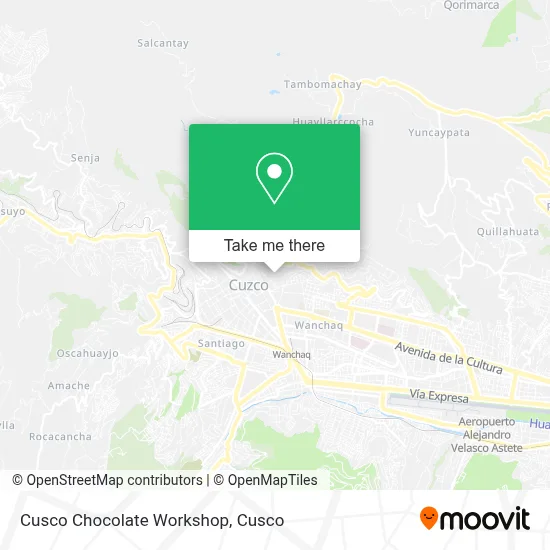 Cusco Chocolate Workshop map