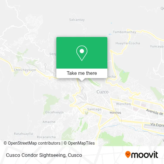 Cusco Condor Sightseeing map