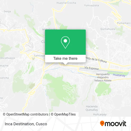 Inca Destination map