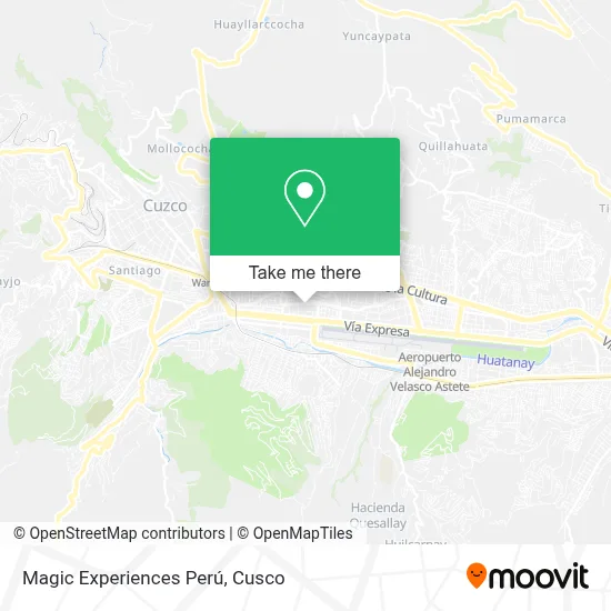 Magic Experiences Perú map