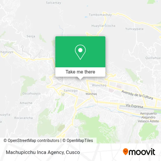 Machupicchu Inca Agency map