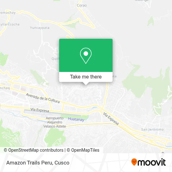 Amazon Trails Peru map