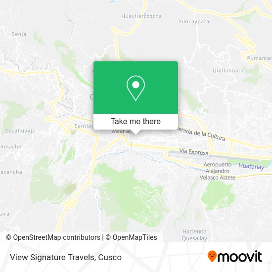 View Signature Travels map
