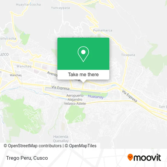 Trego Peru map