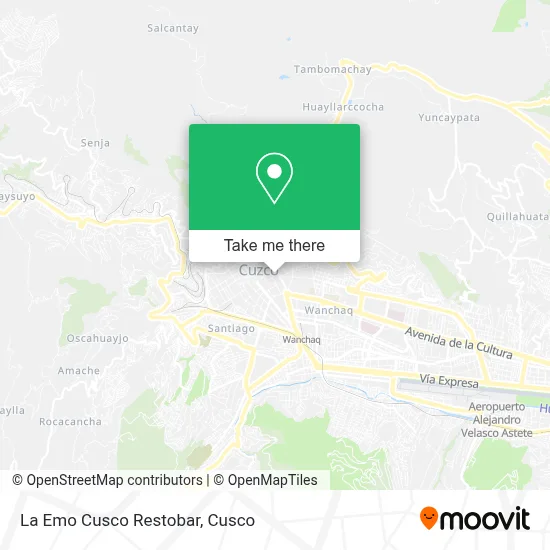 La Emo Cusco Restobar map