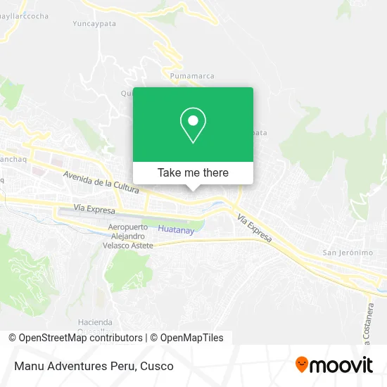 Manu Adventures Peru map