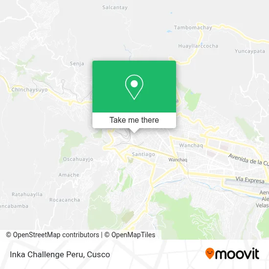 Inka Challenge Peru map