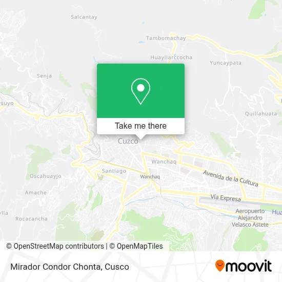 Mirador Condor Chonta map