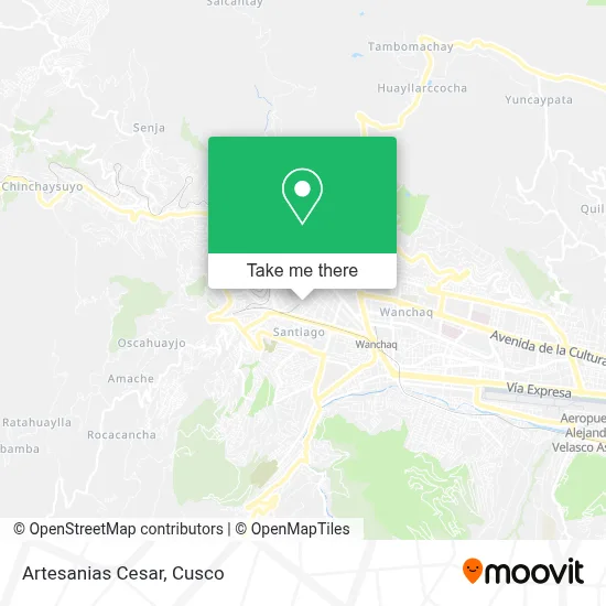Artesanias Cesar map