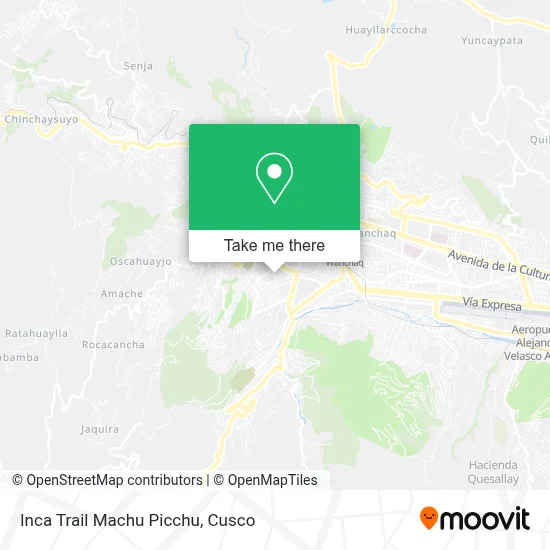 Inca Trail Machu Picchu map