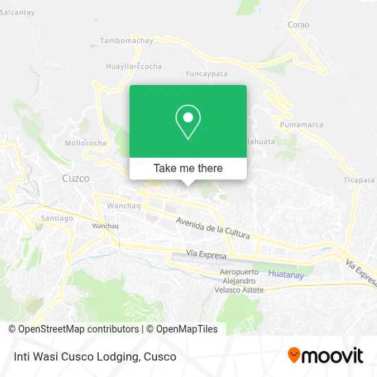 Inti Wasi Cusco Lodging map