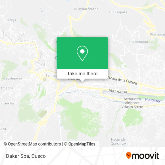 Dakar Spa map