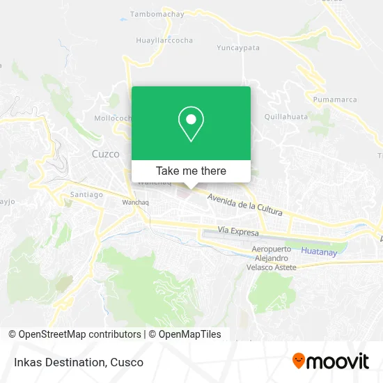Inkas Destination map