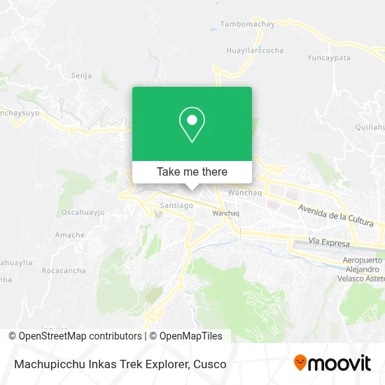 Machupicchu Inkas Trek Explorer map