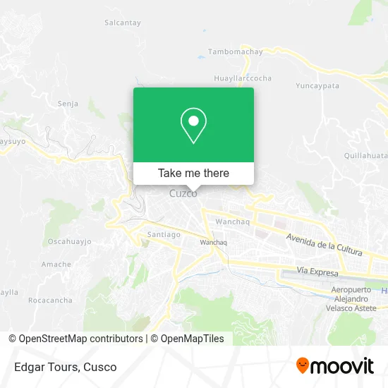 Edgar Tours map