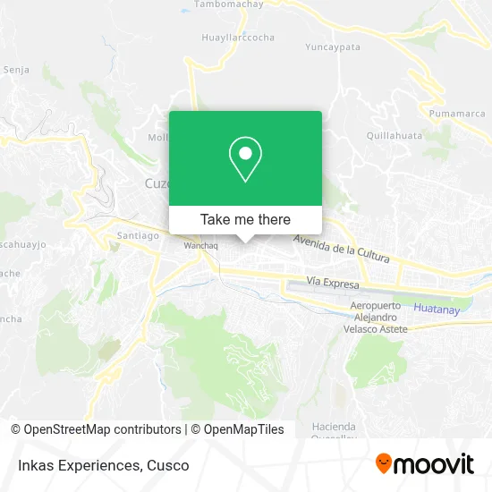 Inkas Experiences map