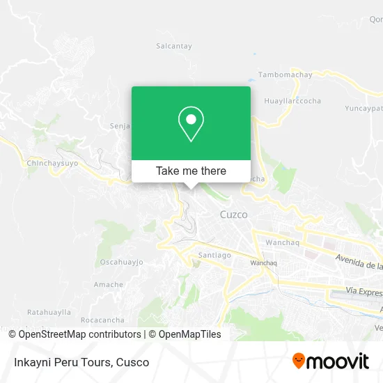 Inkayni Peru Tours map