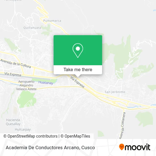 Academia De Conductores Arcano map