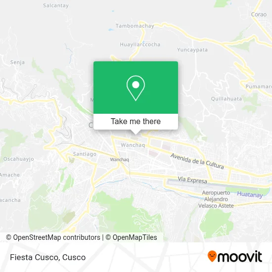Fiesta Cusco map