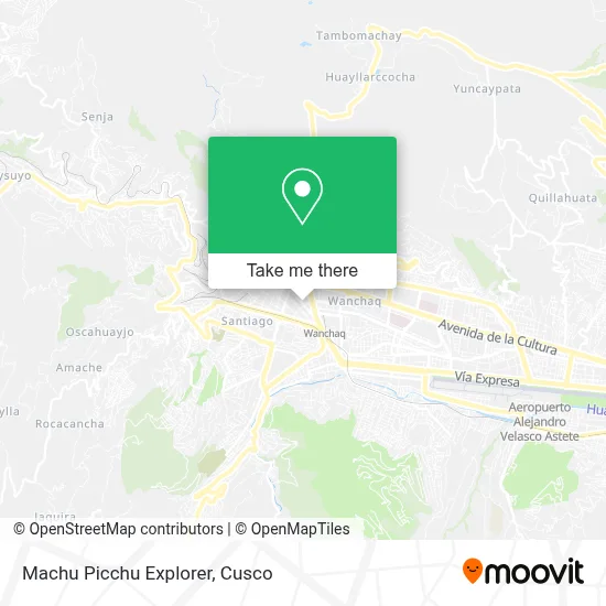 Machu Picchu Explorer map