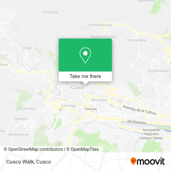 Cusco Walk map