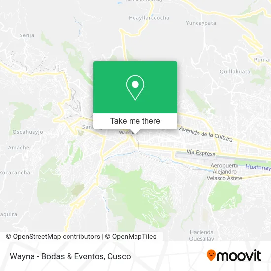 Wayna - Bodas & Eventos map