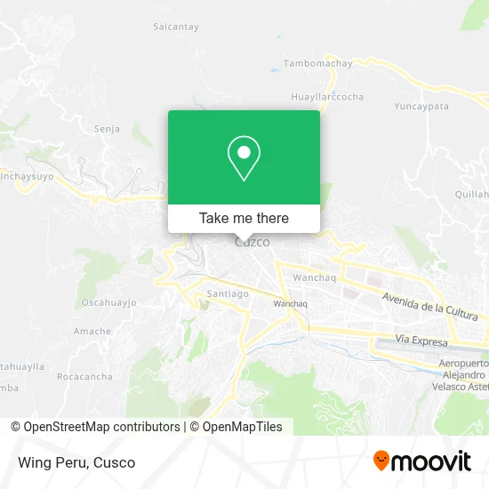 Wing Peru map