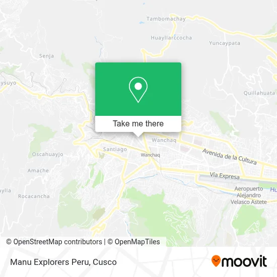 Manu Explorers Peru map