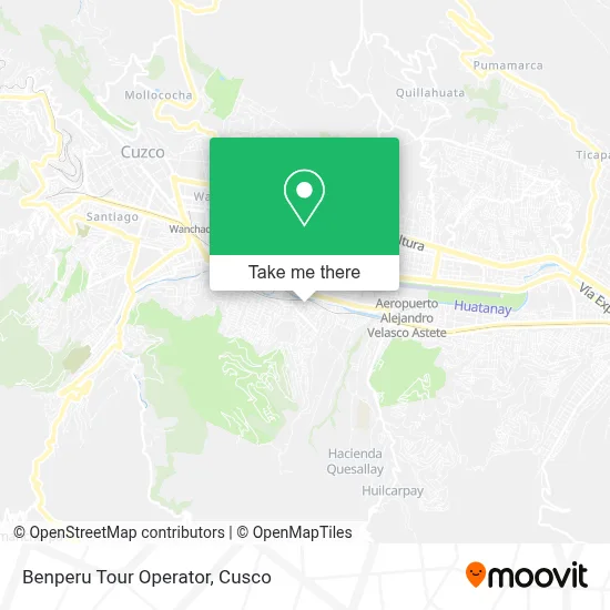 Benperu Tour Operator map