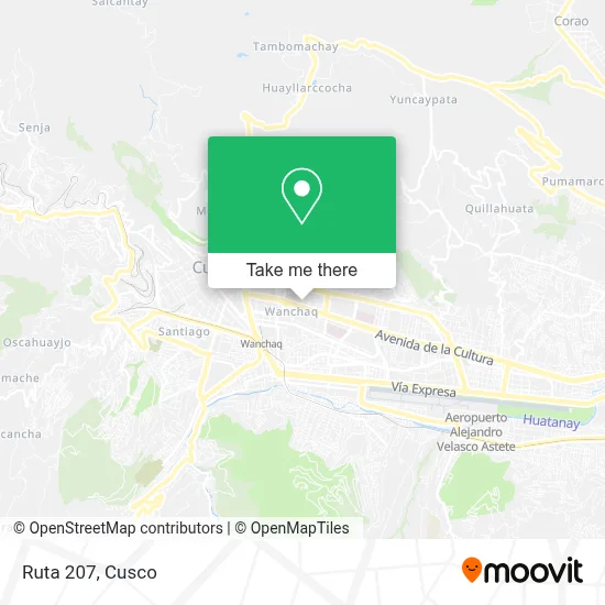 Mapa de Ruta 207