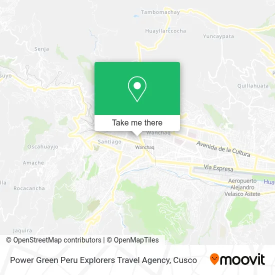 Power Green Peru Explorers Travel Agency map