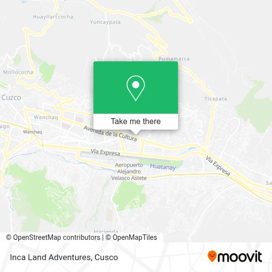 Inca Land Adventures map