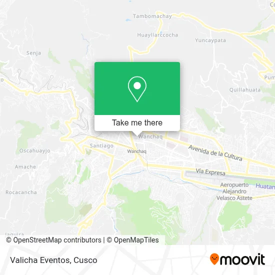 Valicha Eventos map