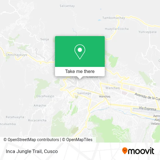 Inca Jungle Trail map