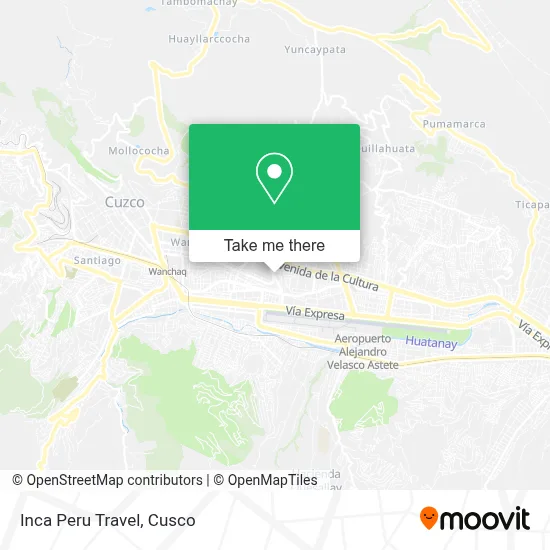 Inca Peru Travel map