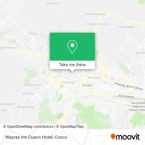 Wayras Inn Cusco Hotel map