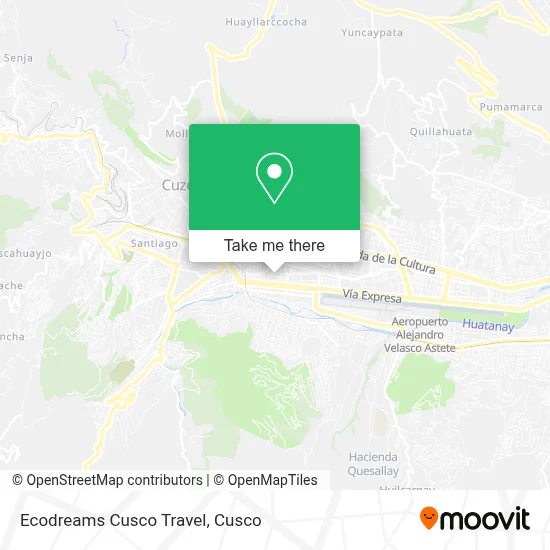 Ecodreams Cusco Travel map