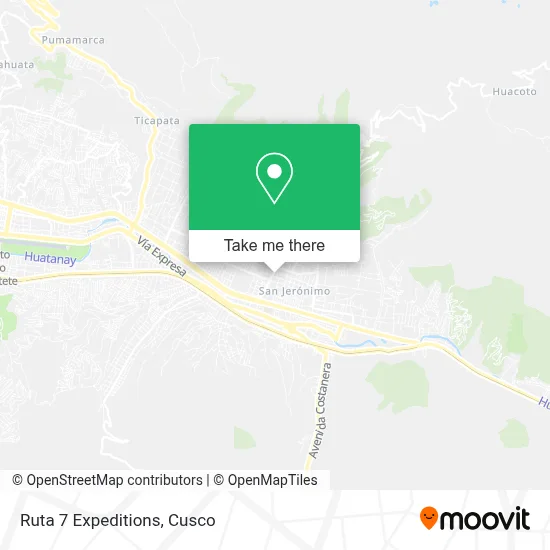 Ruta 7 Expeditions map