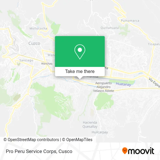 Pro Peru Service Corps map
