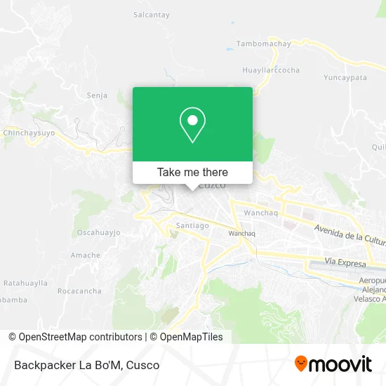 Backpacker La Bo'M map