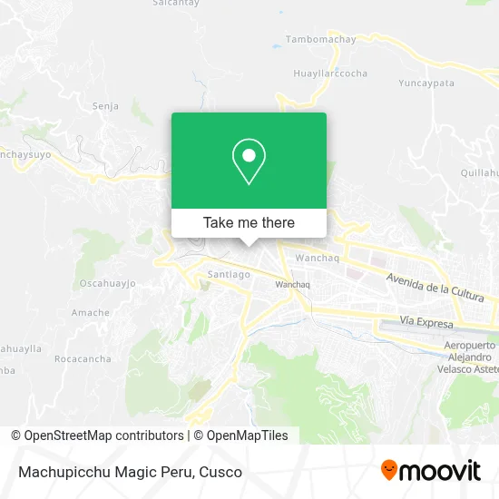 Machupicchu Magic Peru map